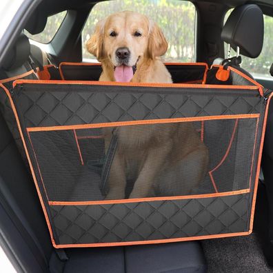 pecute Hunde Autositz XL (70x61x55cm) - Verstärkter Hundesitz für mittlere bis