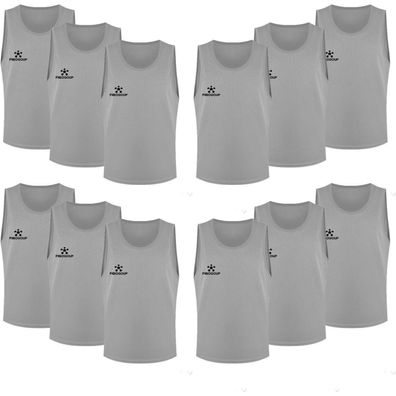 Fibogoup Fußball Trainingsweste XL Grau - Ideal für Teamtraining, robust und