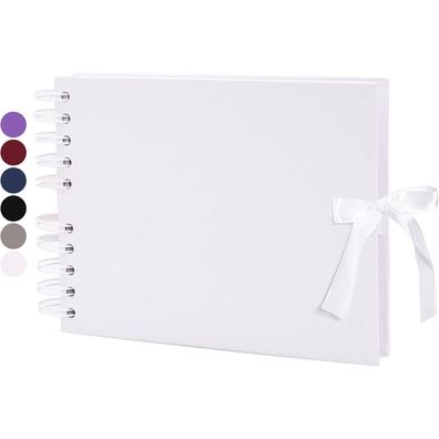 Vienrose DIY Fotoalbum, 24x17 cm, 40 Seiten, Weiß