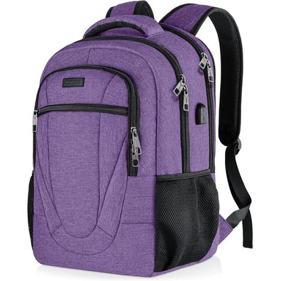 BIKROD Rucksack 32L Lila | Wasserdicht Laptop Rucksack 15.6 Zoll mit USB