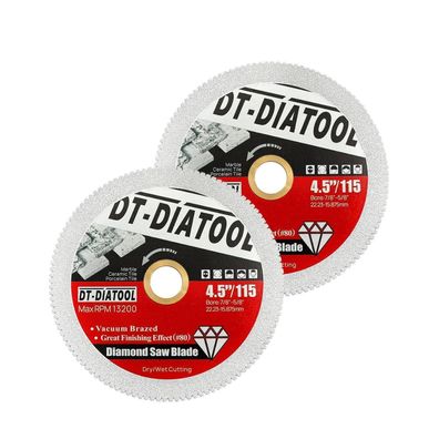 DT-DIATOOL Diamanttrennscheibe 115mm für Marmor, Fliesen, Granit