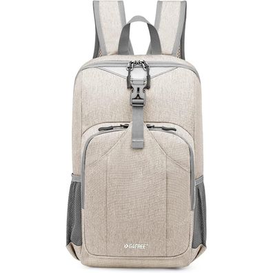 G4Free 10L Mini Rucksack für Wandern, Reisen, Radfahren - Cremefarben
