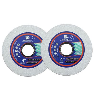 Brschnitt Diamanttrennscheibe 105mm (4 Zoll) - 2 Stück für Glas, Porzellan, Jade