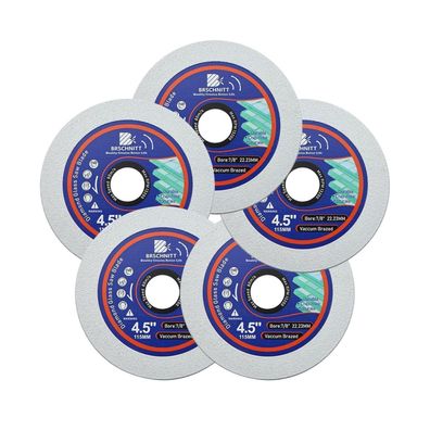 Brschnitt Diamanttrennscheibe 115mm für Glas, Porzellan, Jade (5 Stück)