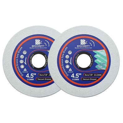 Brschnitt Diamanttrennscheibe 115mm für Glas, Porzellan, Jade, 2 Stück