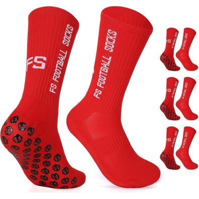 Gohanny Fußballsocken 3 Paar Rutschfest & Atmungsaktiv für Herren, Damen