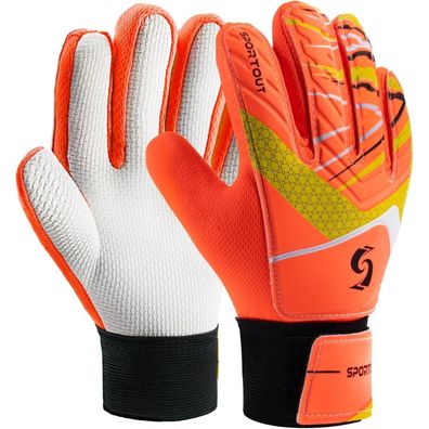 Sportout Torwarthandschuhe Kinder/Jugendliche, Fußballhandschuhe mit doppeltem
