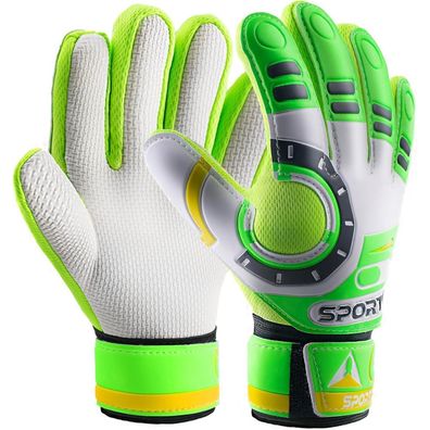 Sportout Torwarthandschuhe für Kinder und Jugendliche, Astronaut-green, Größe 5
