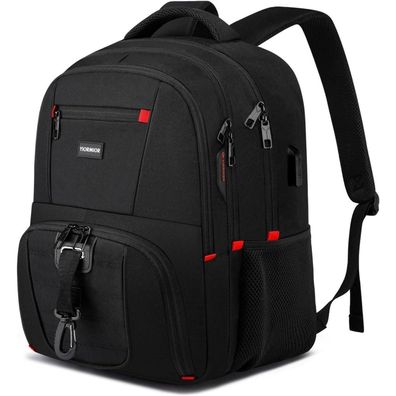 Yiormior Herren Rucksack für 17,3 Zoll Laptop, wasserdicht, Business Daypack