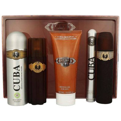 Cuba Gold Men's Gold 5-teiliges EDT Geschenk-Set
