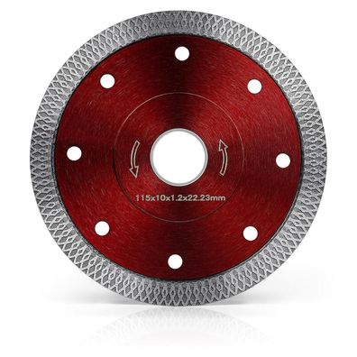 Flintronic Diamant-Trennscheibe 115mm Rot für Fliesen, Stein, Granit