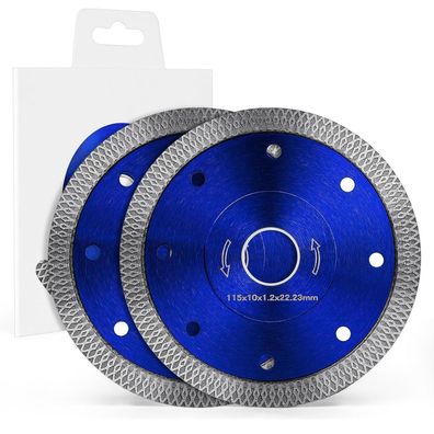 Flintronic Diamant Trennscheiben 115 mm, 2 Stück, Extra Dünn, Universal