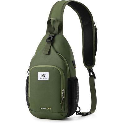Skysper Urban X7 Sling Bag Herren Damen Umhängetasche Crossbody Bag für Wandern