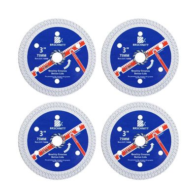Brschnitt Diamant Trennscheibe 75mm Turbo Mesh X Felgen-Segment (4 Stk.)
