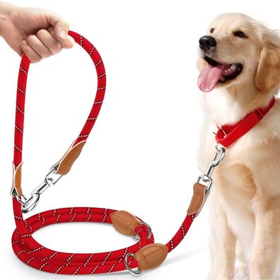 Petcooz Verstellbare Schleppleine für Mittel- & Großhunde (15-60kg)