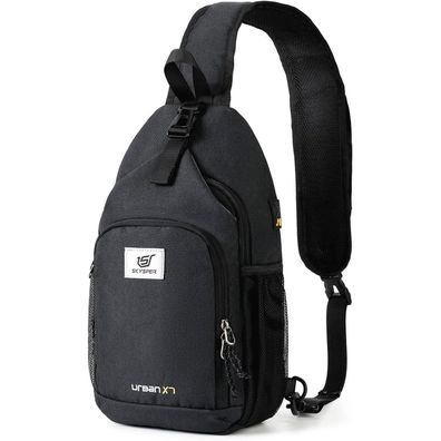 Skysper URBAN X7 Sling Bag Herren Damen Crossbody Tasche Leicht Umhängetasche