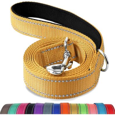 Joytale Hundeleine 1,8m x 2,5cm, doppelseitig reflektierend, gepolsterter