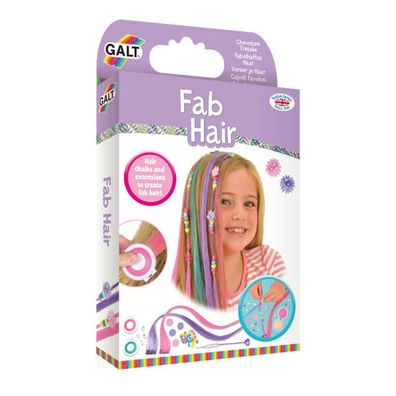 Galt Toys, Fab Hair, Hair Chalk Kit and Extensions Children, 6 Years
