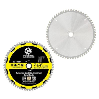 Focstol Kreissägeblatt für Aluminium 184mm x 15,875mm - 2 Stück, 60 Zähne