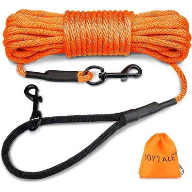 Joytale Reflektierende Schleppleine für Hunde, 10m, Nylon Trainingsleine mit