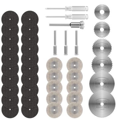 Flintronic 43-teiliges Schneidräder-Set für Dremel Zubehör: Sägeblätter