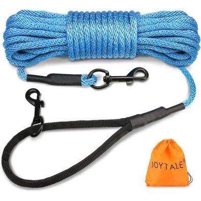 Joytale Reflektierende Schleppleine für Hunde, 15m, Gepolsterter Griff, 2