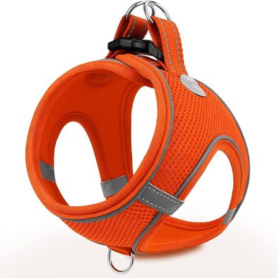 Joytale Hundegeschirr XL Orange - Reflektierend, Gepolstert, Atmungsaktiv