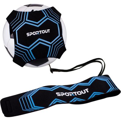 Sportout Fußball Kick Trainer Solo Trainingszubehör für Kinder und Erwachsene