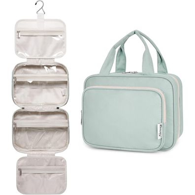 Narwey Hängende Kulturtasche für Damen, Groß, Mintgrün (Medium) - Geräumiger