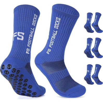 Gohanny 3 Paar Rutschfeste Fußballsocken für Herren, Damen & Kinder - Größen