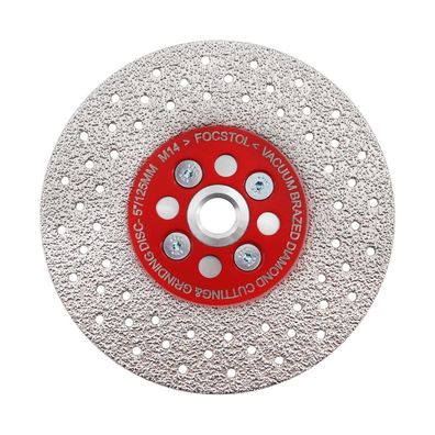 Focstol Diamant Trennscheibe 125mm, doppelseitig vakuumgelötet, M14 Gewinde