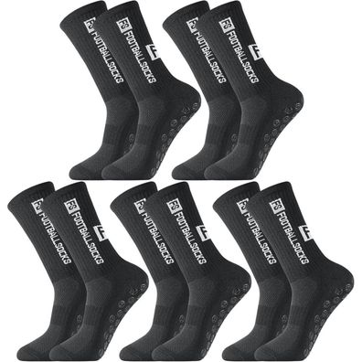 Apricitie 5 Paar Fußball Socken, Anti Rutsch Grip Sportsocken für Herren Damen
