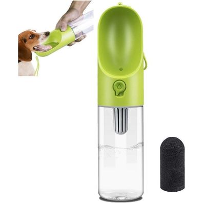 PETKIT Eversweet Travel One-Touch Reiseflasche für Hunde, grün, 400ml