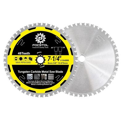 Focstol Kreissägeblatt für Metall 184mm x 15,875mm - 2 Stück Trennscheibe mit