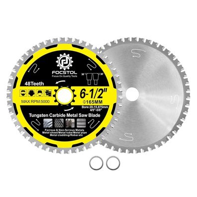 Focstol Kreissägeblatt für Metall 165mm x 20mm x 15,875mm - 2 Stück
