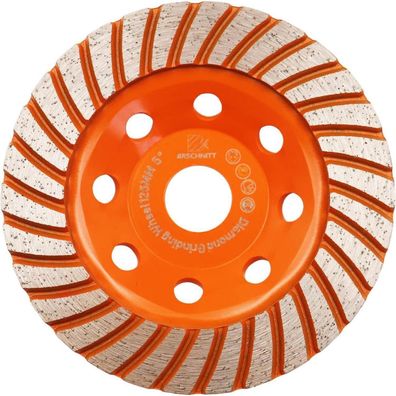 Brschnitt Diamant Schleiftopf 125mm, doppelreihig, geschweißt