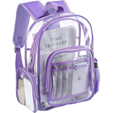 ProCase Transparenter Rucksack aus PVC, Wasserdicht, Strapazierfähig