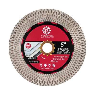 Focstol Diamant Trennscheibe 125mm, Fliesentrennscheibe für harte Materialien