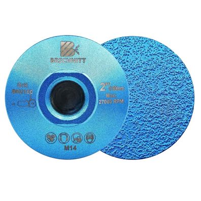 Brschnitt Diamantschleiftopf 50mm M14 #80/100 - 2 Stück für Winkelschleifer
