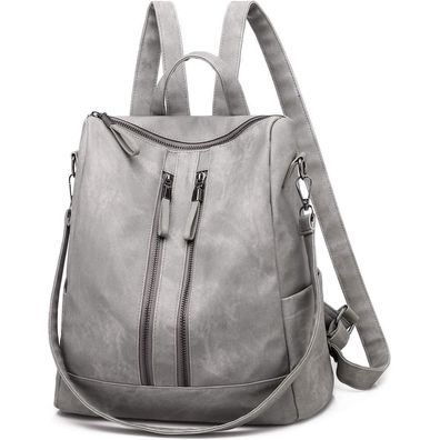 Puwuzixi Damen Rucksack, wasserdicht, diebstahlsicher, leicht, PU-Leder