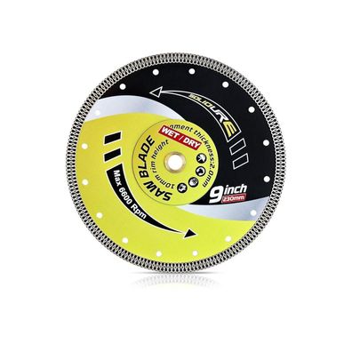 Solidure Diamant Trennscheibe 230mm x 22,23 mm Super Dünn für Fliesen, Marmor