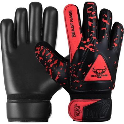BEAST RAGE Torwarthandschuhe für Kinder & Jugend, Fußballhandschuhe mit