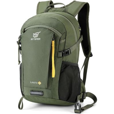 Skysper Leichter Wanderrucksack 20L mit Rückenbelüftung, atmungsaktivem 3D Air