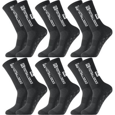 Apricitie 6 Paar Anti-Rutsch Fußball Socken für Herren & Damen, Sportsocken