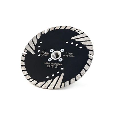 Solidure 150mm Diamanttrennscheibe Turbo mit M14 Flansch für Stein und Beton