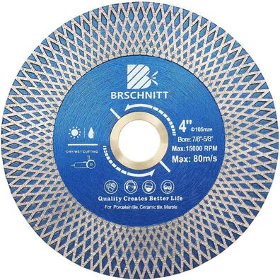Brschnitt Diamant Trennscheibe 105mm Doppelseitig zum Schneiden und Schleifen
