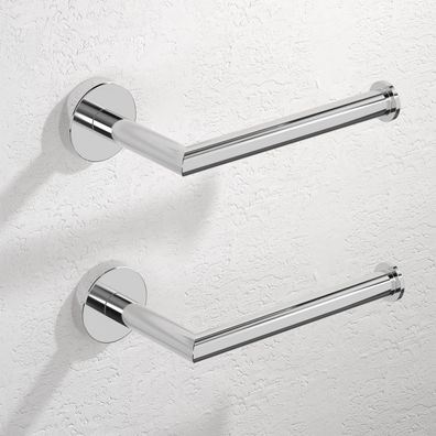 Hitslam Toilettenpapierhalter Edelstahl Rostfrei für Wandmontage, 2 Stück