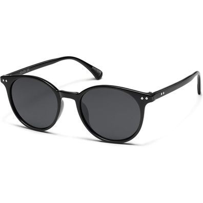 SOJOS Polarisierte Runde Sonnenbrille Damen Herren UV400 Vintage für schmales