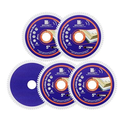 Brschnitt Hartmetall-Sägeblatt 125mm (5 Zoll) für Holz, Laminat, Kunststoff
