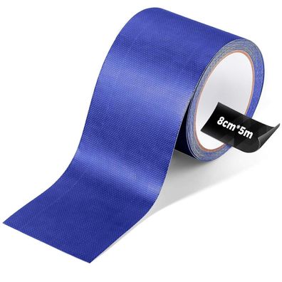 ecooe PVC Planenband Reparaturklebeband 5M x 8CM Dunkelblau für Planen